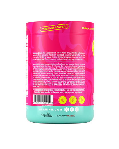 pre-workout+ burn - dragon fruit rush