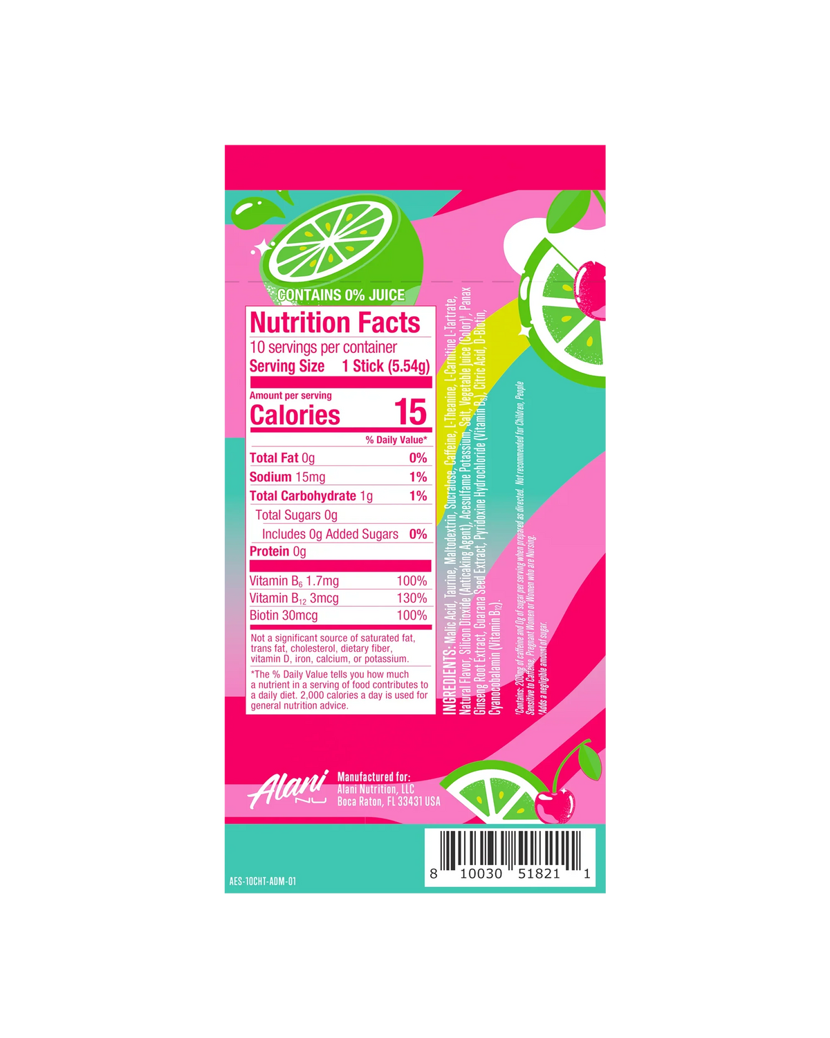 energy sticks - cherry twist